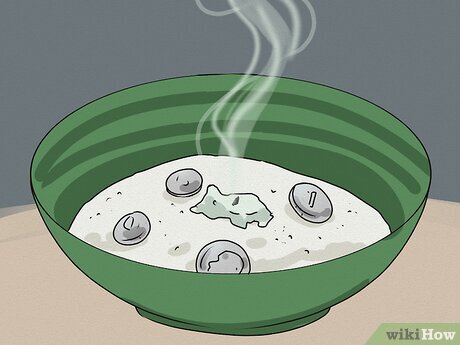 Шаг 5 Дайте свече догореть, затем поставьте миску в безопасное место.