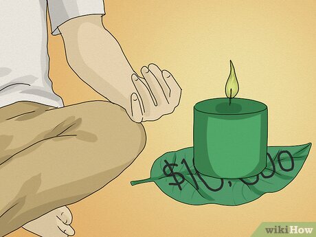 Шаг 4. Медитируйте над своими намерениями со свечой не менее 10 минут.